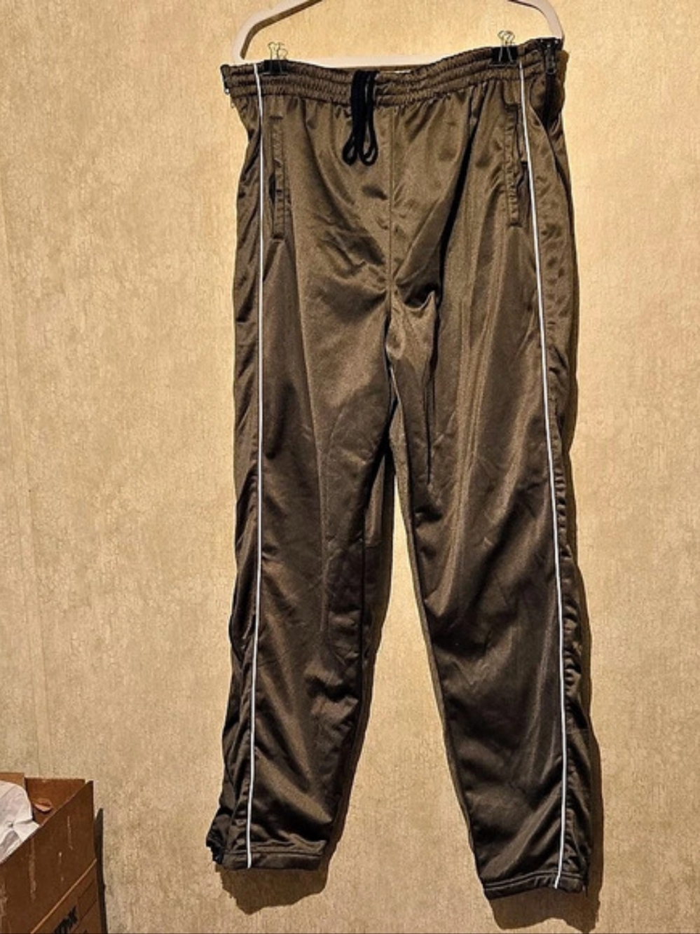 Athletic Works Men's Nylon Track Pants Size XL Like New